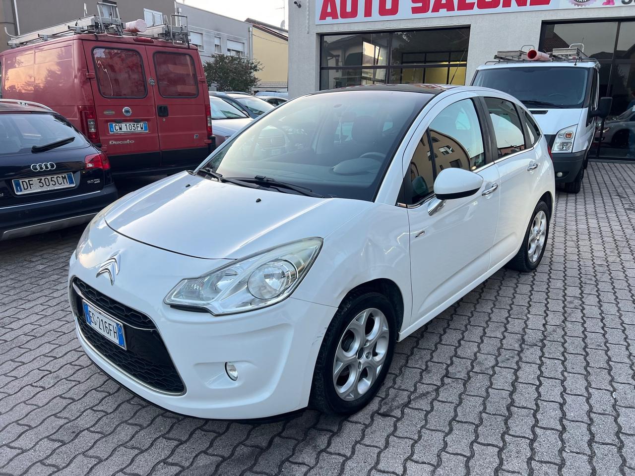 Citroen C3 1.4 Exclusive tettto panoramico ok neopatentati