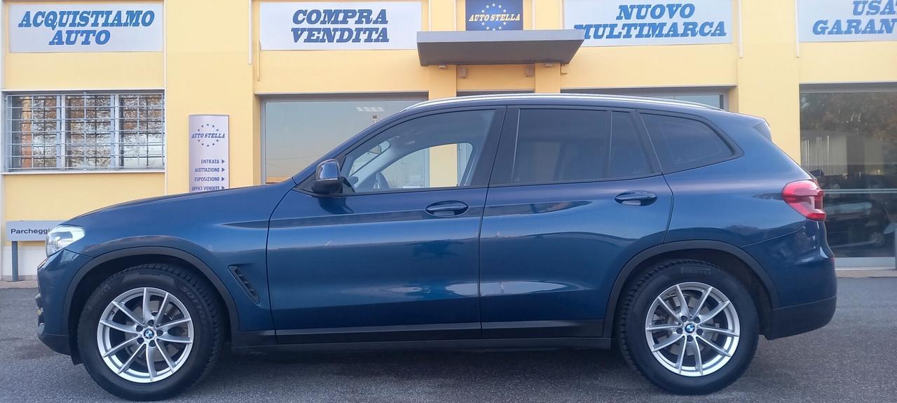 BMW X3 X DRIVE CC. 1.995 CV. 190 TURBODIESEL TRAZIONE INTEGRALE CON GANCIO DI TRAINO EURO 6C