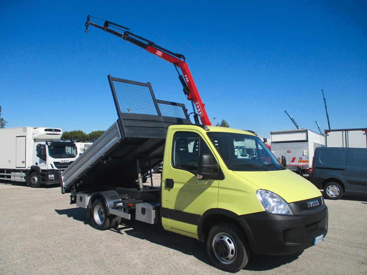 Iveco Daily 50C15 K 3000 150CV E4 GRU FASSI F28/3S+RIBALTABILE
