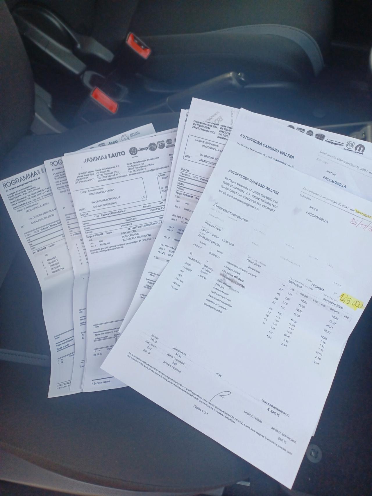 Lancia Ypsilon 1.2 GPL Unica proprietaria 12/2016