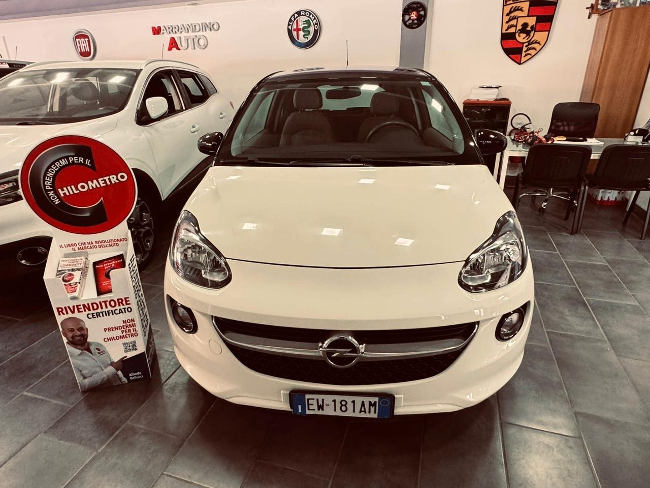 Opel Adam 1.2 70 CV White/Black Link Ottima per neo Patentati Con Tetto STellato