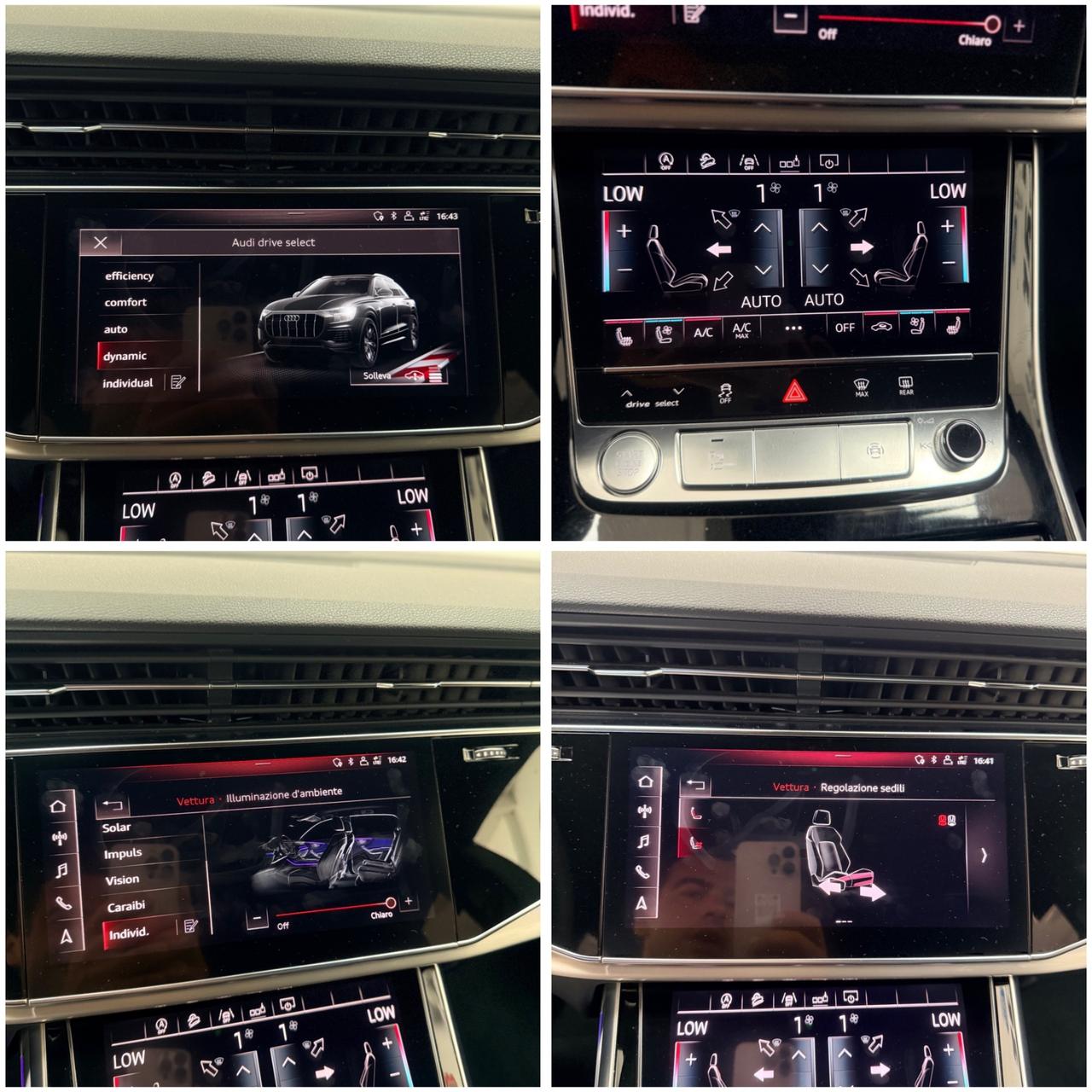 Audi Q8 50 TDI 286 CV MHEV QUATTRO TIPTRONIC SLINE PLUS 03/2019 EURO 6B TETTO VENTILATI 4 RUOTE STERZANTI