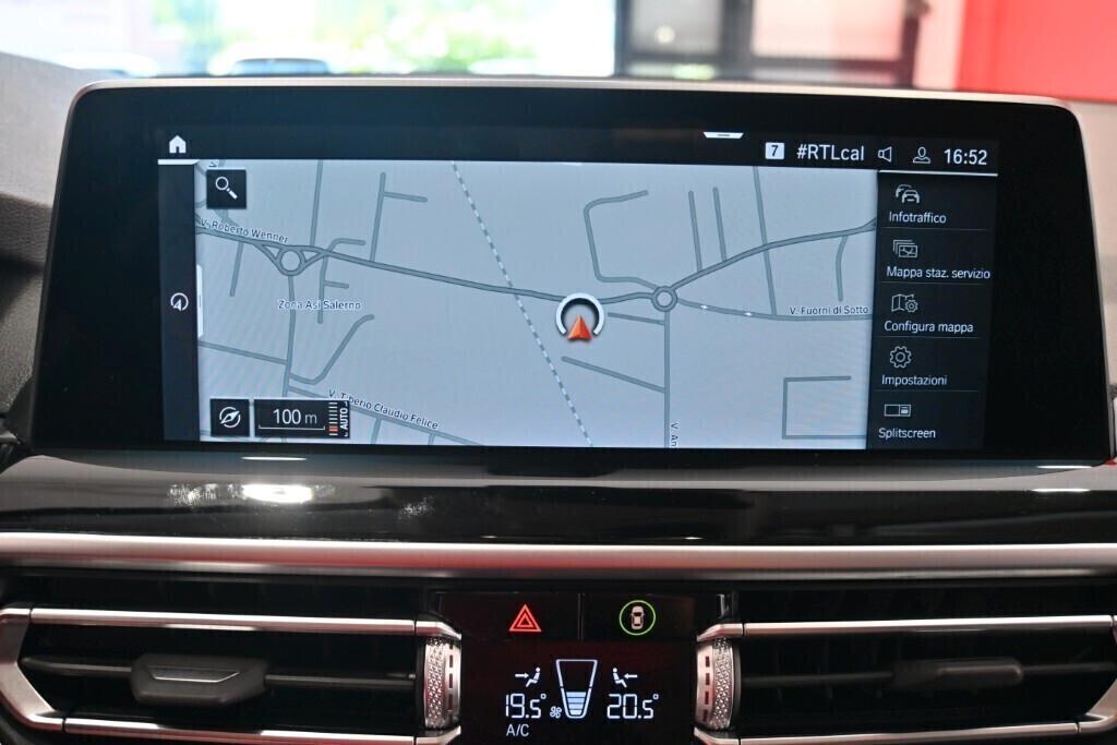 BMW X3 20D 190CV STEPTRONIC 48V X-DRIVE BUSINESS ADVANTAGE ( FARI LED - PELLE - CRUISE - CLIMA TRIZONA - NAVI - MIRROR - PARK ASSISTANT - TELECAMERA POST. )
