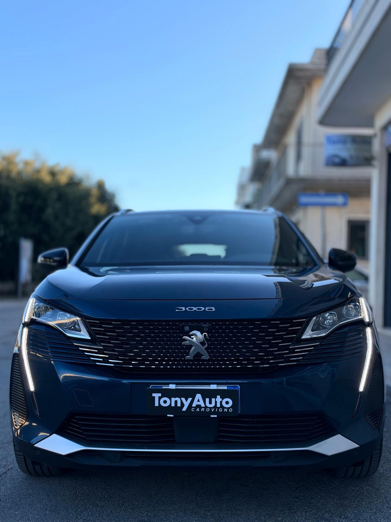 Peugeot 3008 1.5 bluehdi GT S con TETTO APRIBILE,VIRTUAL COCKPIT,APPLE CARPLAY,TELECAMERA 360,INTERNI ALCANTARA/P