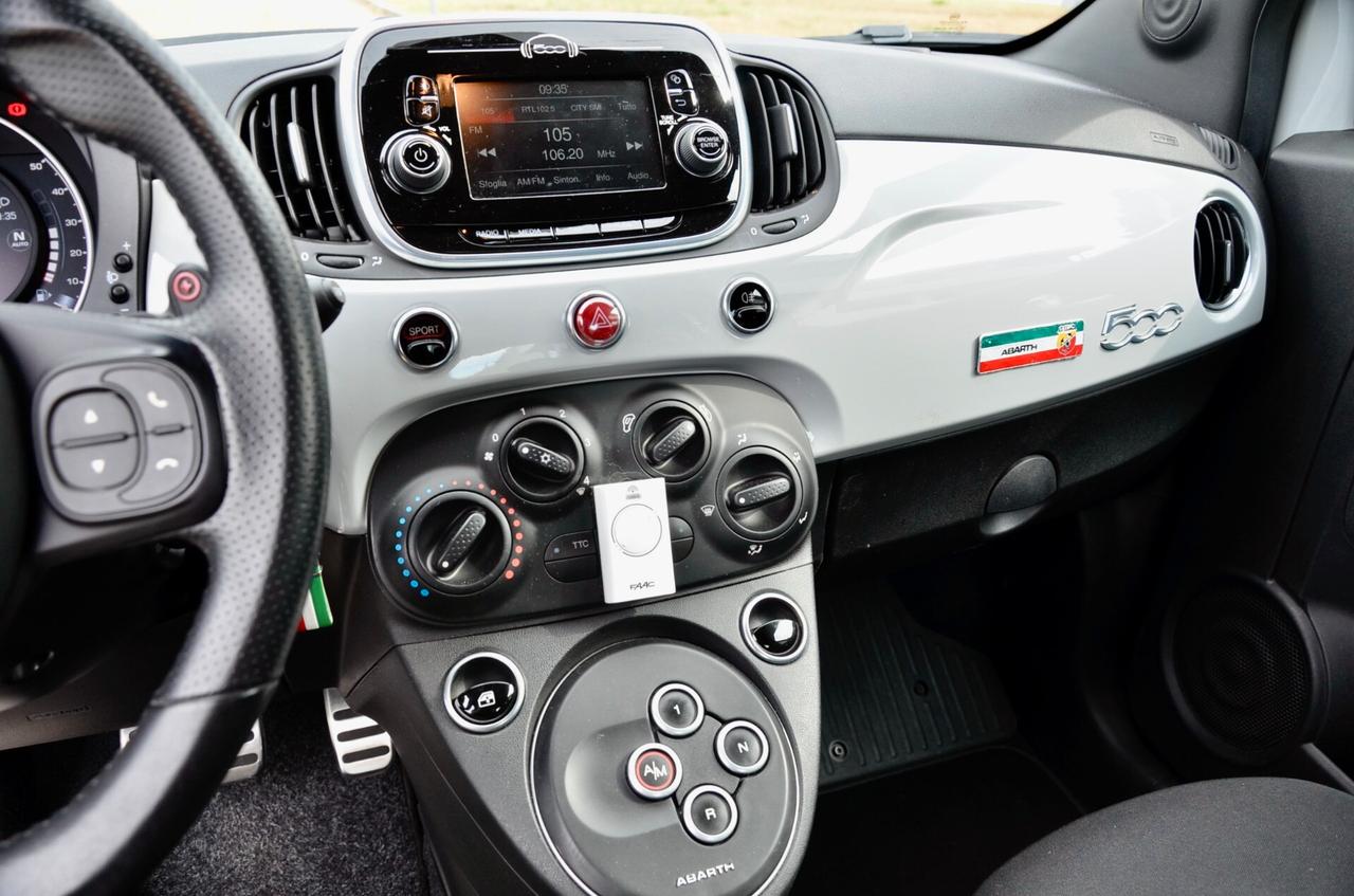 ABARTH 595 1.4 T-JET 145cv AUTO, UNICOPROP, SERVICE FCA, EURO 6B, BLUETOOTH, PERMUTE