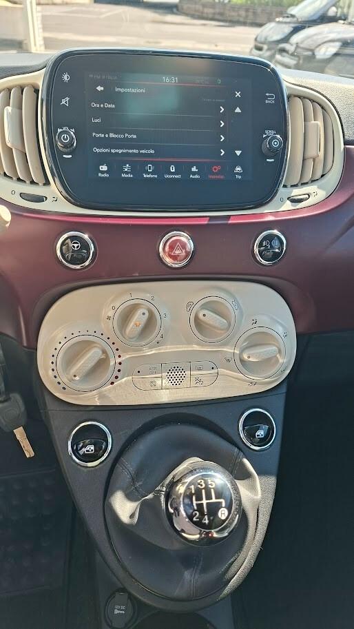 Fiat 500 1.2 Lounge con sedili in pelle