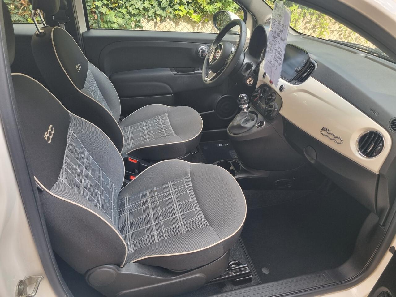 Fiat 500 1.2 Lounge 69cv anno 10/2019 km66000 neopat