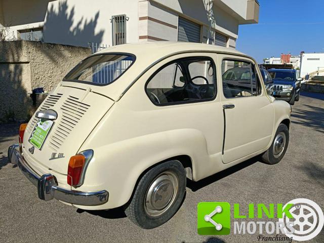 FIAT 600 D FANALONA LIBRETTO E TARGHE ORIGINALI
