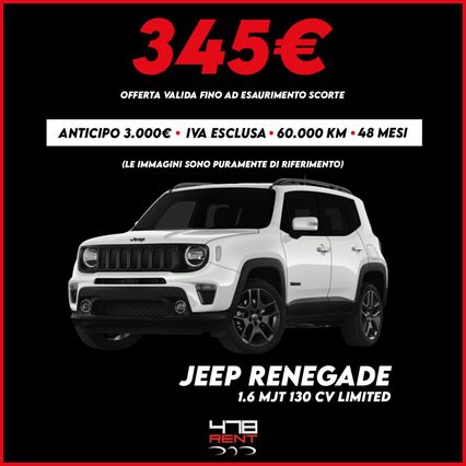 JEEP Renegade Renegade 1.6 Mjt 130CV Limited