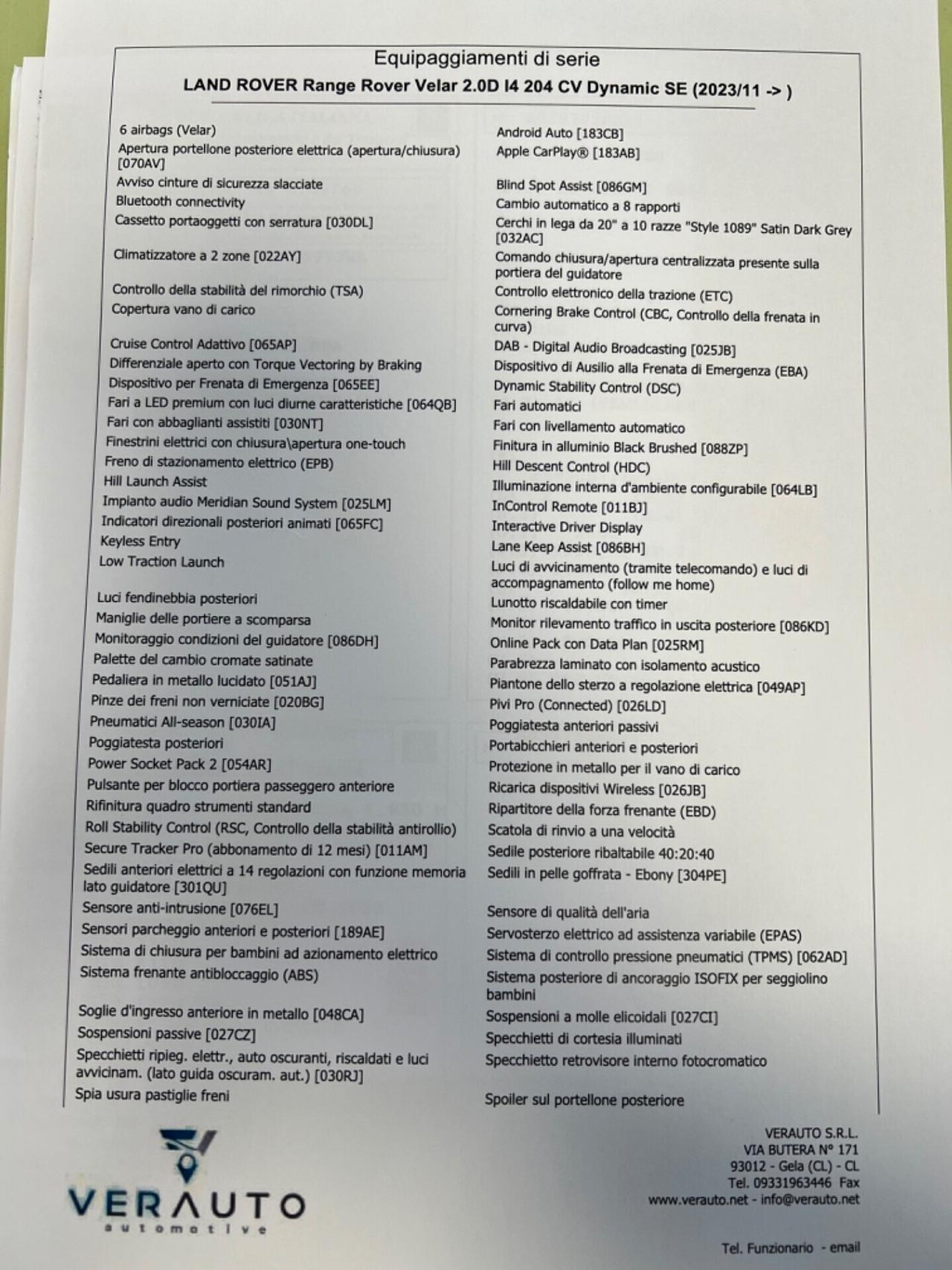 Land Rover Range Rover Velar RDynamic SE 4wd offerta T-Stock prezzo imperdibile