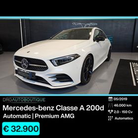 Mercedes-benz A 200 d Automatic PremiumAMG/19'/TETTO/NIGHT/MULTIBEAM