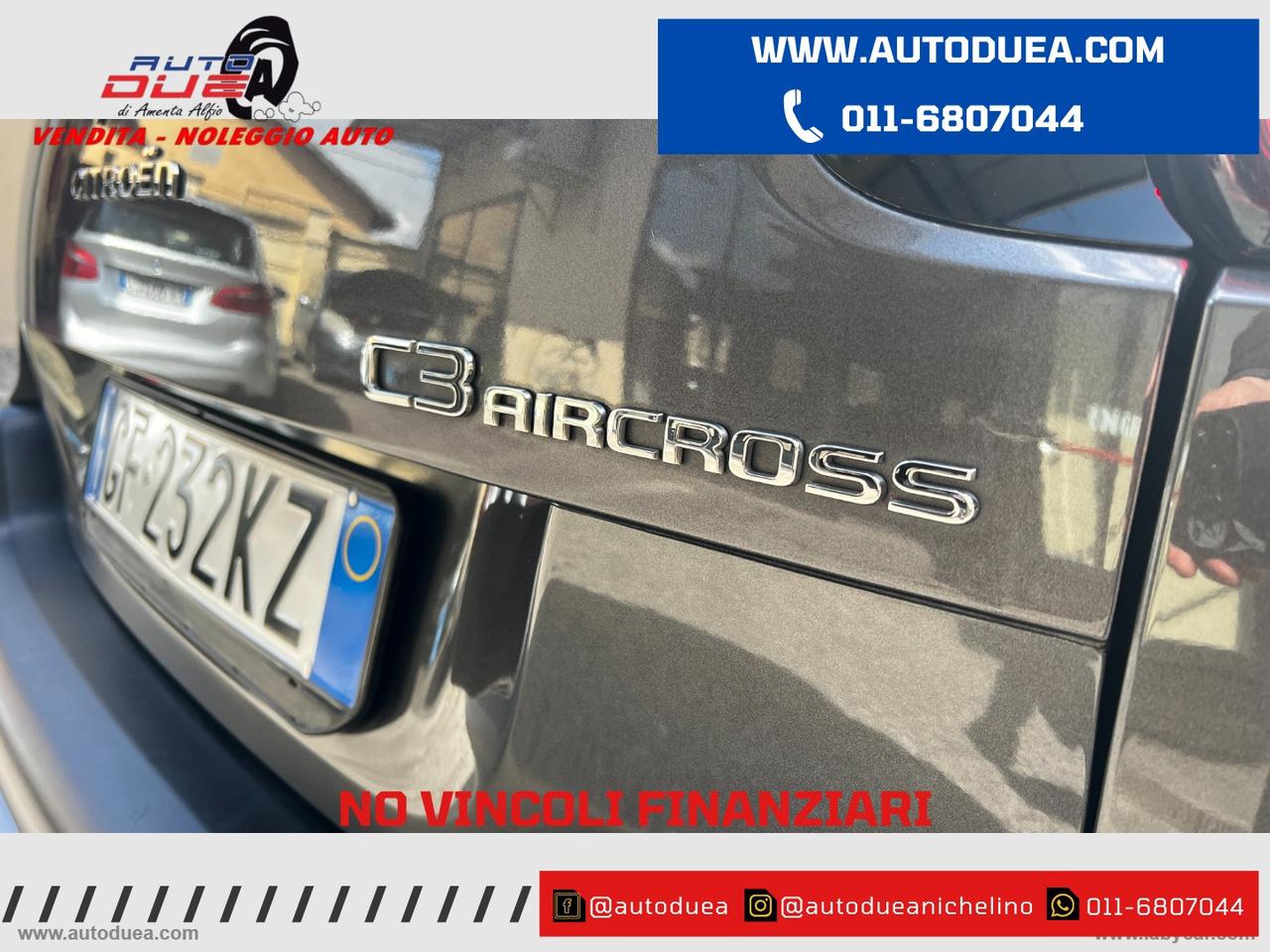 CITROEN C3 Aircross BlueHDi 120 S&S EAT6 Shine NO VINCOLI FINANZIARI