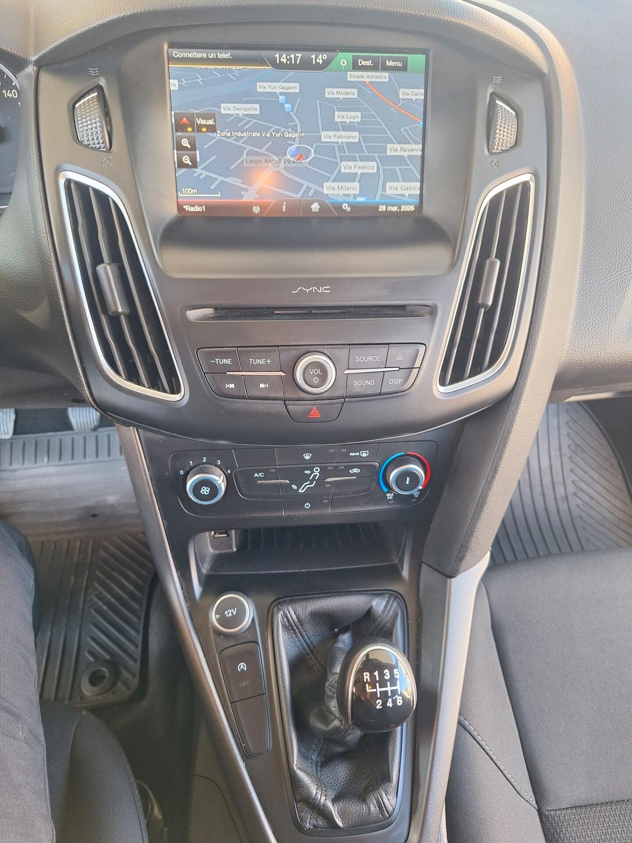 Ford Focus 1.5 TDCi 95 CV SW Titanium KM CERTIFICATI €6B NEOPATENTATI