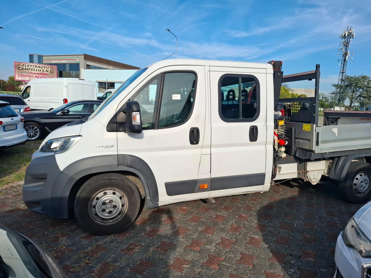 Fiat Ducato Maxi 35 2.3 Mjt doppia cabina allestito con Gru Fassi