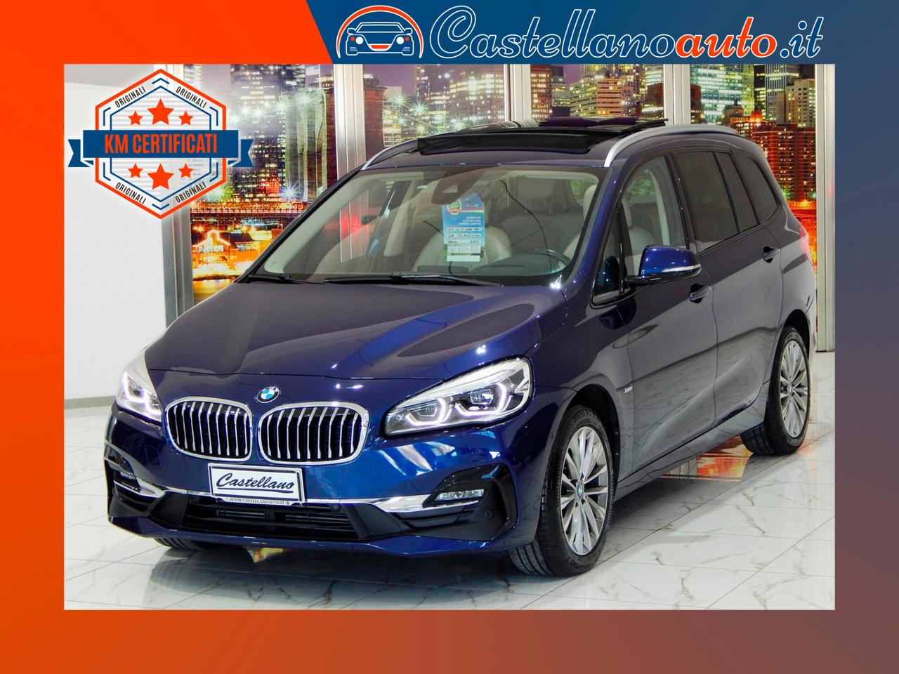 BMW 220 d Gran Tourer xdrive Luxury 7P. TETTO-NAVI-PELLE