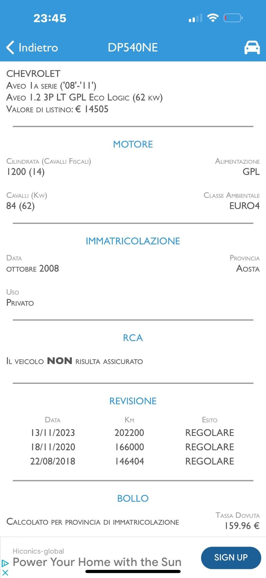 Chevrolet Aveo 1.2 5 porte LS GPL Eco Logic