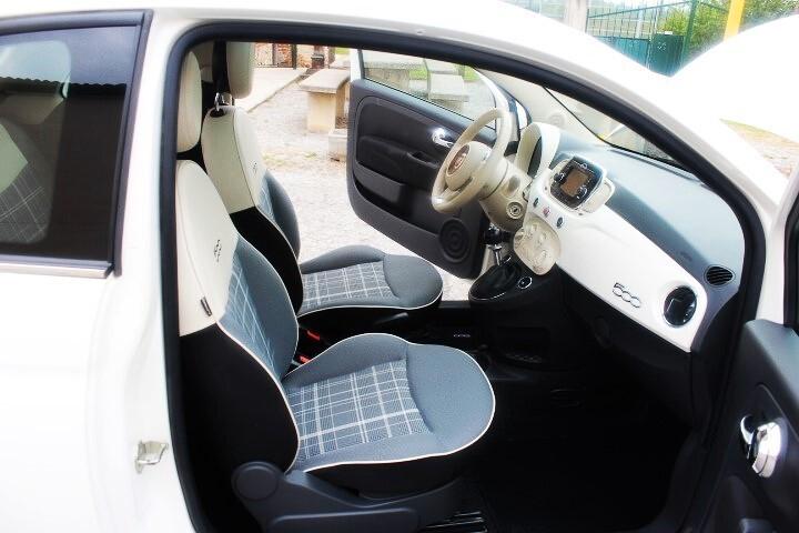 Fiat 500 1.2 Lounge 34000 KM PARI NUOVO 8 GOMME INVERNALI \ESTIVE TETTO PANOR. CLIMA RADIO CERCHI LEGA