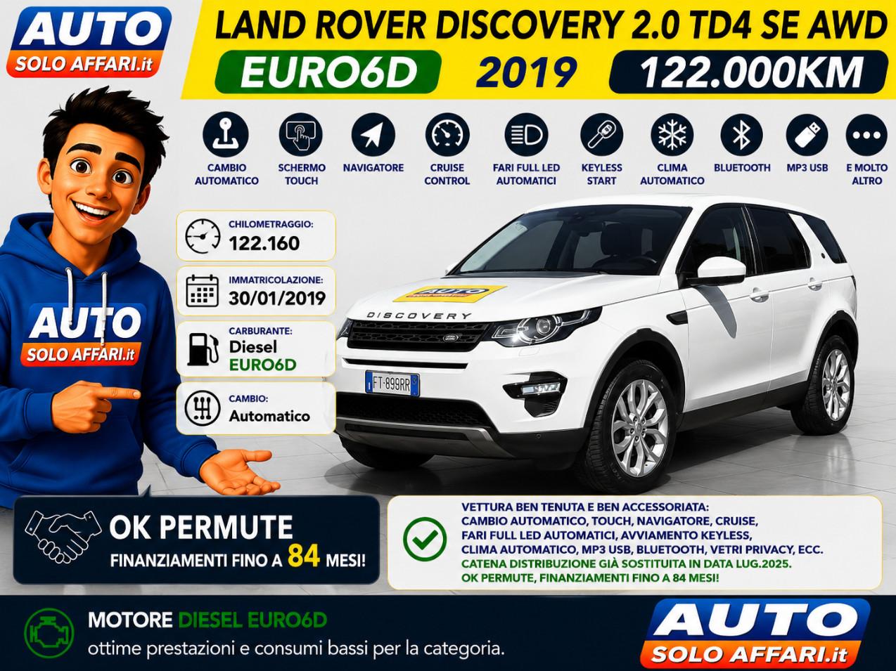 Land Rover Discovery Sport 2.0 TD4 SE AWD 4X4 150CV AUTO MY19 EURO6D