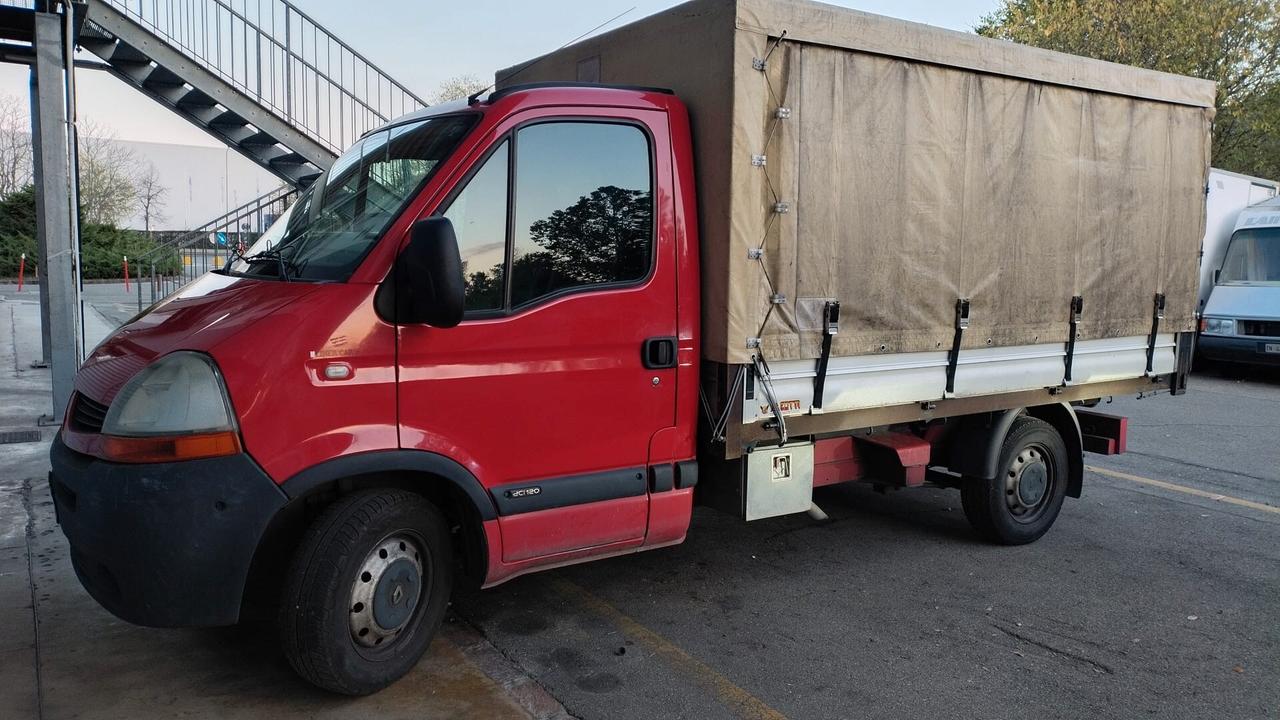 2008 Renault Master cassone aperto centinato removibile