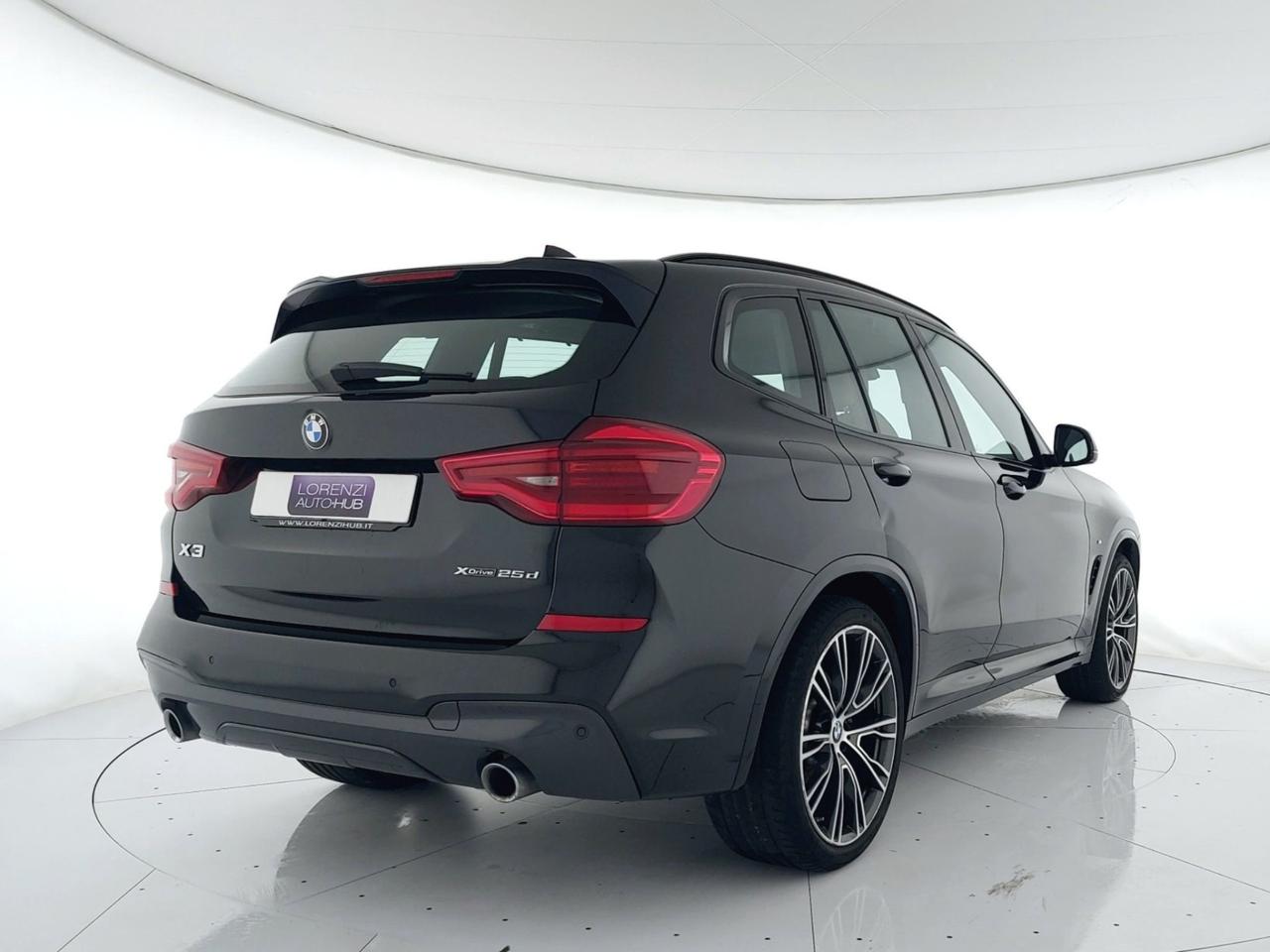 BMW X3 xdrive25d Msport 231cv auto PELLE+FULL LED+TETTO PANO APRIBILE