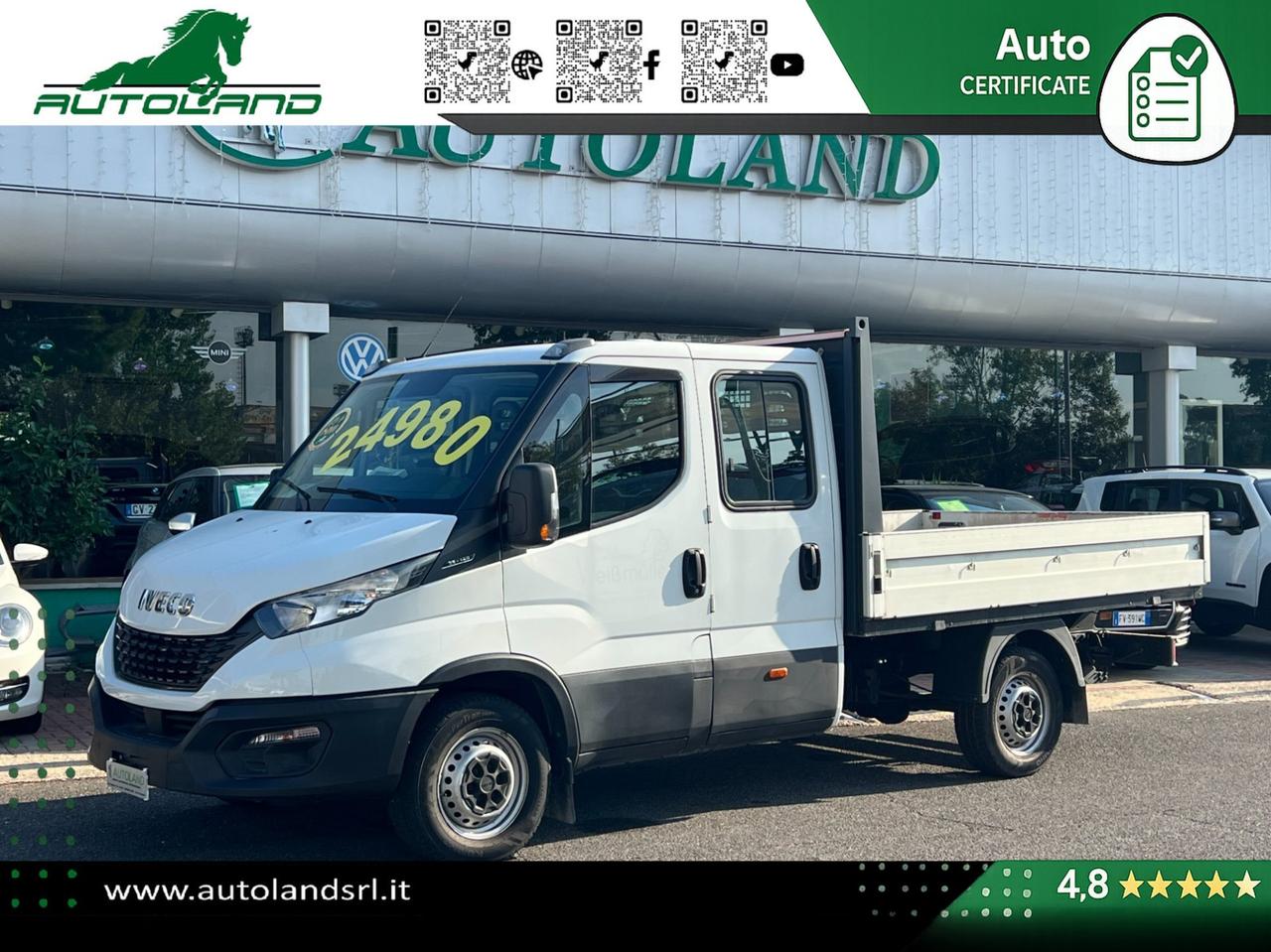 IVECO Daily 35 S14 D 3750 Doppia Cabina - WEBASTO - Clima Automatico - Gancio - Traino