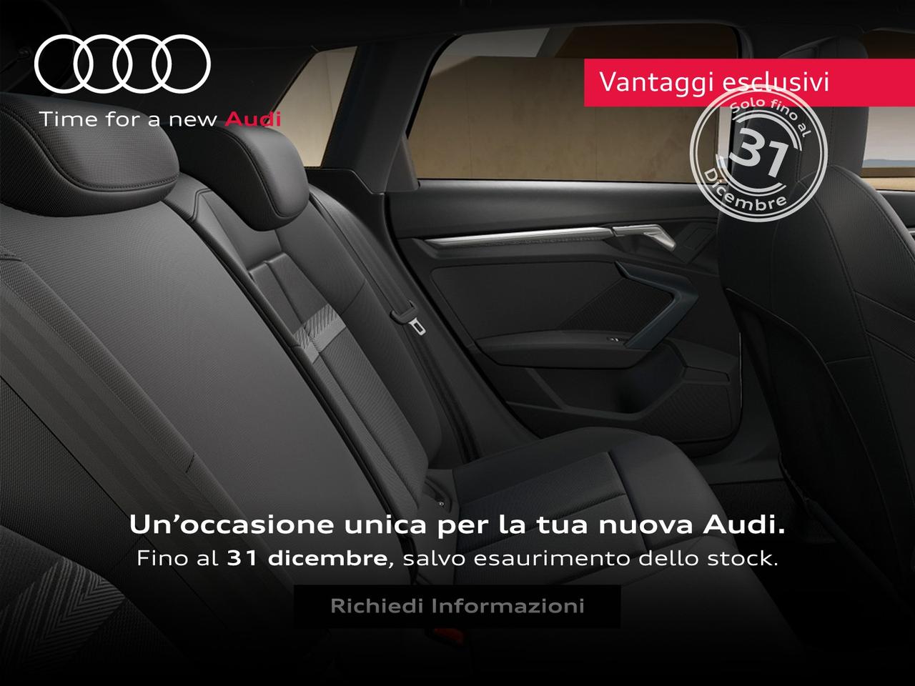 Audi A3 sportback 1.5 tfsi e business advanced 204cv s-tronic