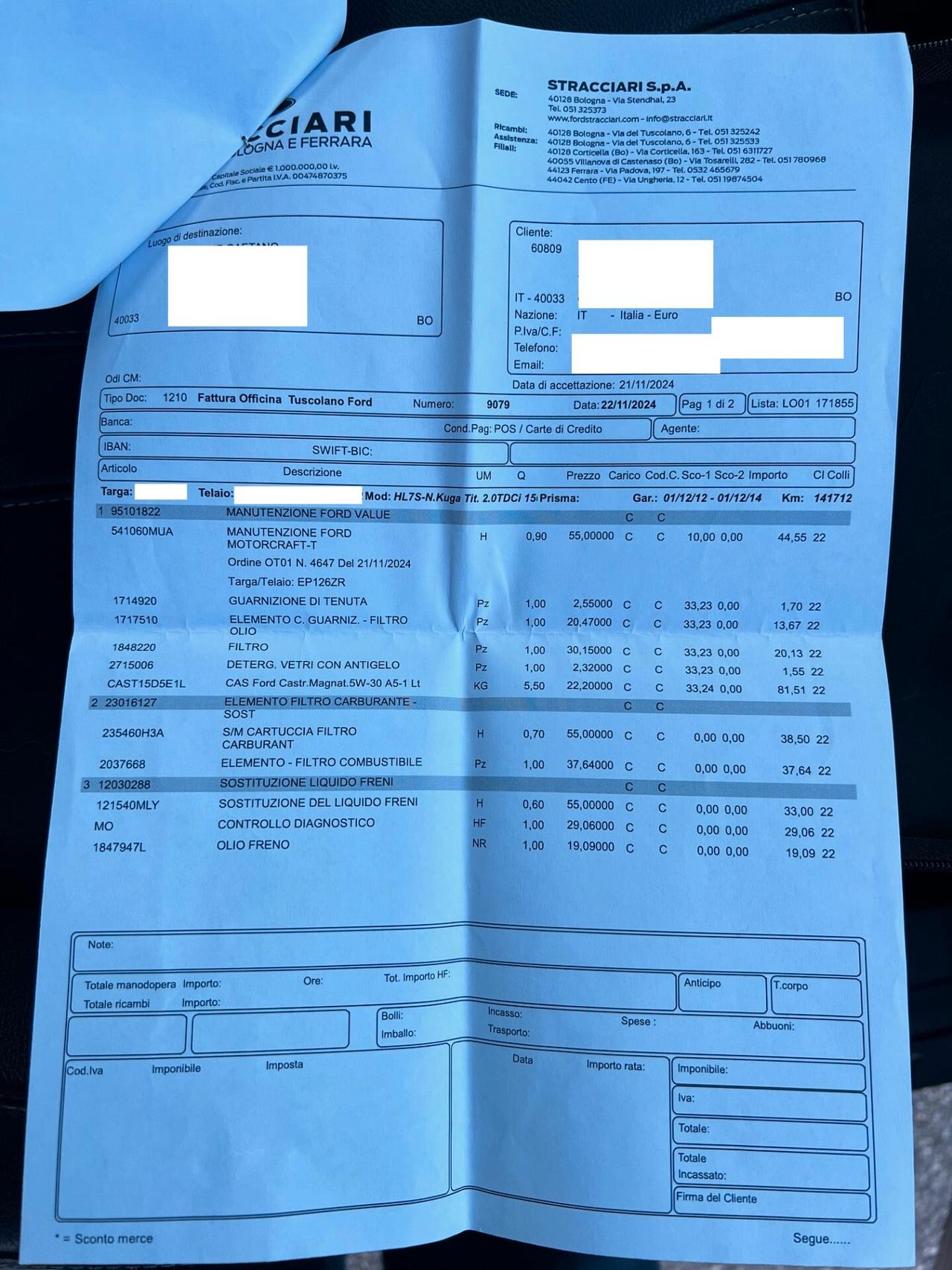 Ford Kuga 2.0 tdci 140CV 4WD Titanium AUTO NAVI/PELLE PERF.