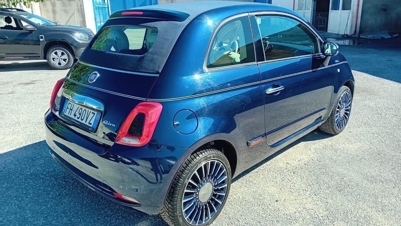 Fiat 500 cabrio riva 1.2 benz.-full opt-11/2016