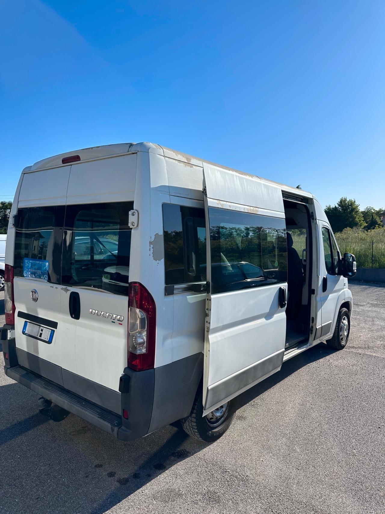 FIAT DUCATO 9 POSTI 33 2.3 MJT PL-TM PANORAMA 9 POSTI PASSO LUNGO TETTO ALTO GANCIO TRAINO