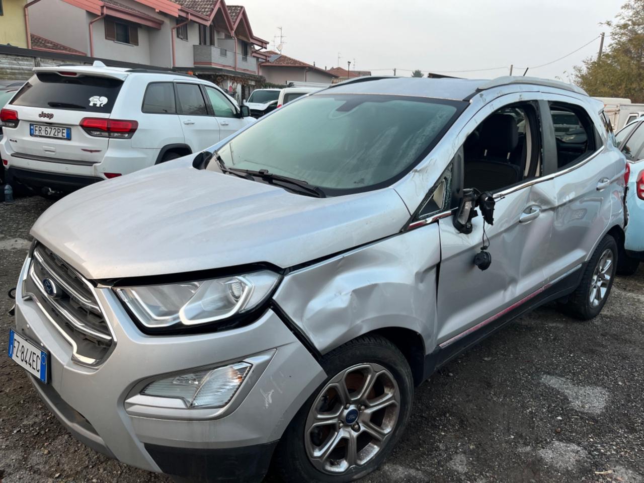 Ford EcoSport 1.5 Ecoblue 100 CV 2019 sinistrata