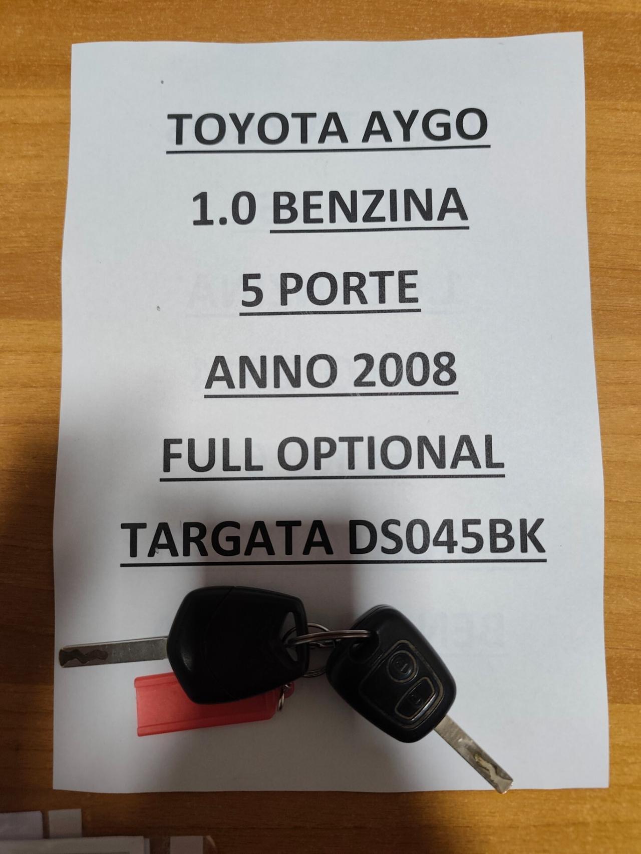 Toyota Aygo 1.0 BENZINA FULL OPTIONAL