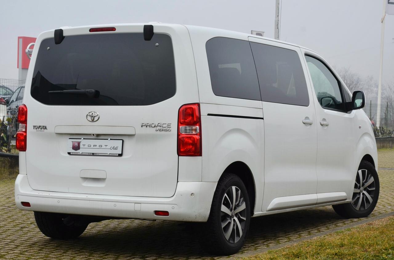 TOYOTA PROACE VERSO 2.0 LUXURY 177cv AT8, 8 POSTI, UNICOPR, SERVICE TOYOTA, UFF ITALIANA, TETTO, PELLE, PORTE ELETTRICHE, PERMUTE