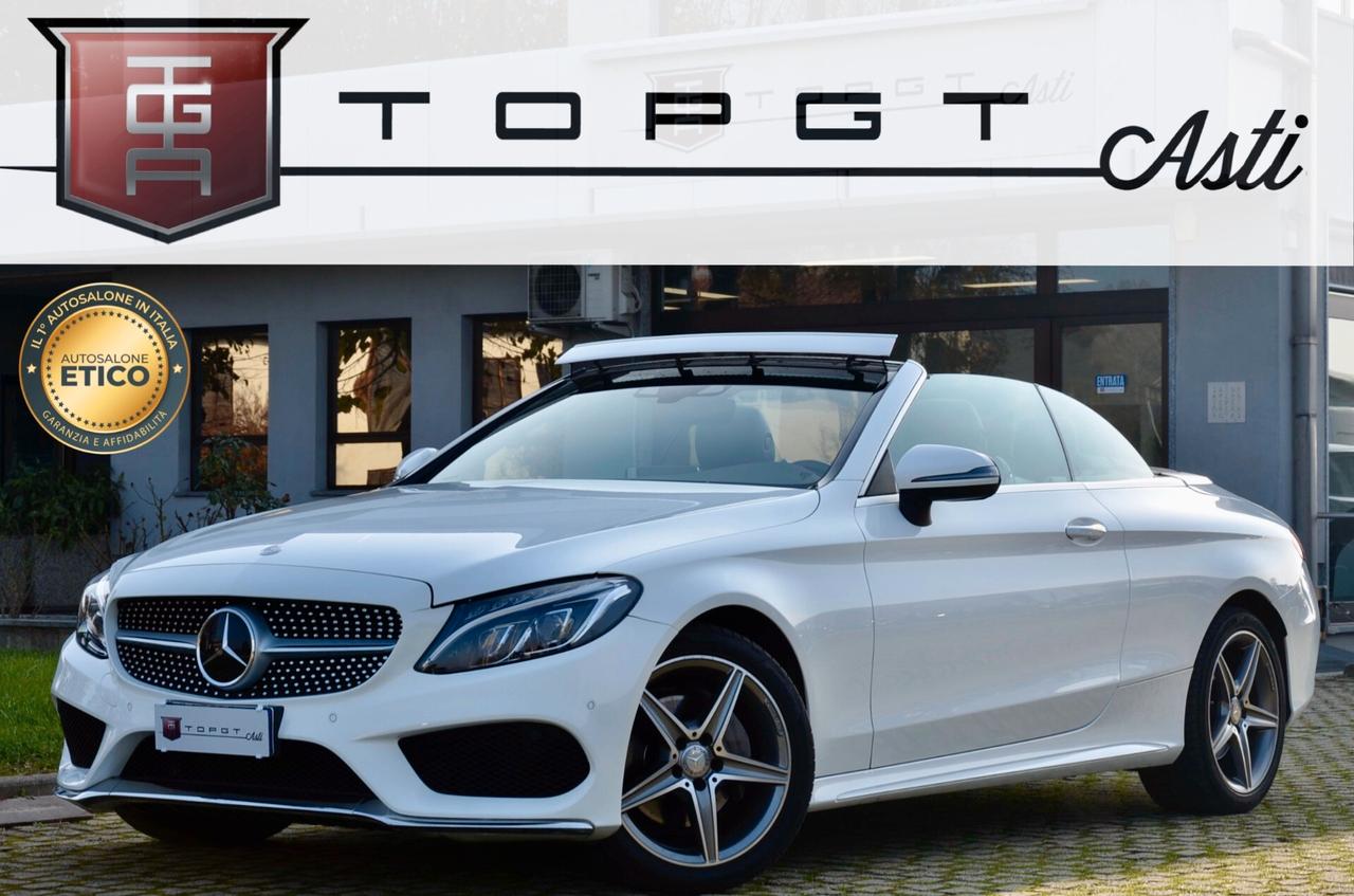 Mercedes-benz C 220 d 4Matic Auto Cabrio Premium 170cv, TUTTI SERVICE UFF MERCEDES, UFF ITALIANA, EURO 6B, BURMESTER, PERMUTE