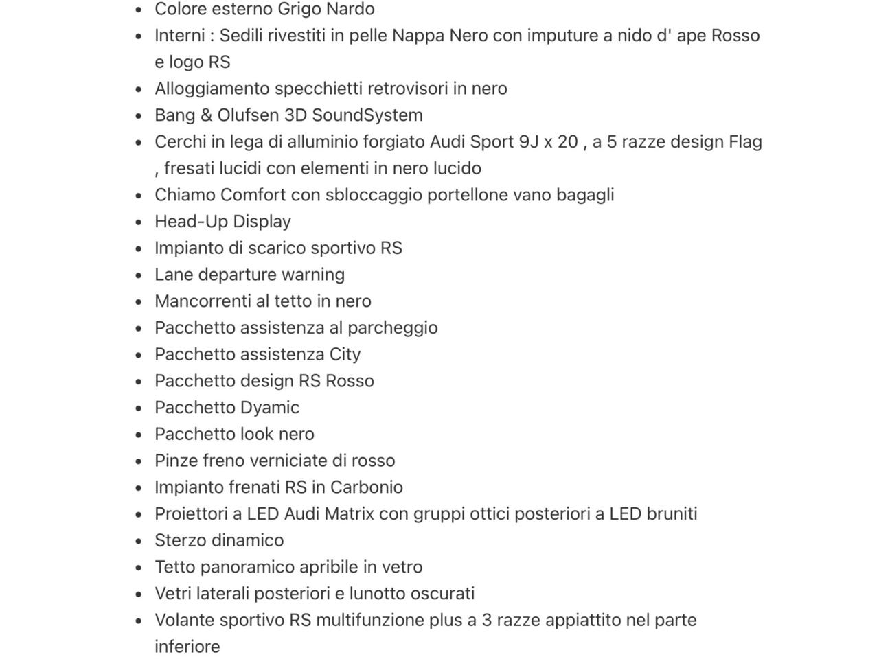 Audi RS4 2.9 Tfsi Quattro 450 Cv Tiptronic Perfetta