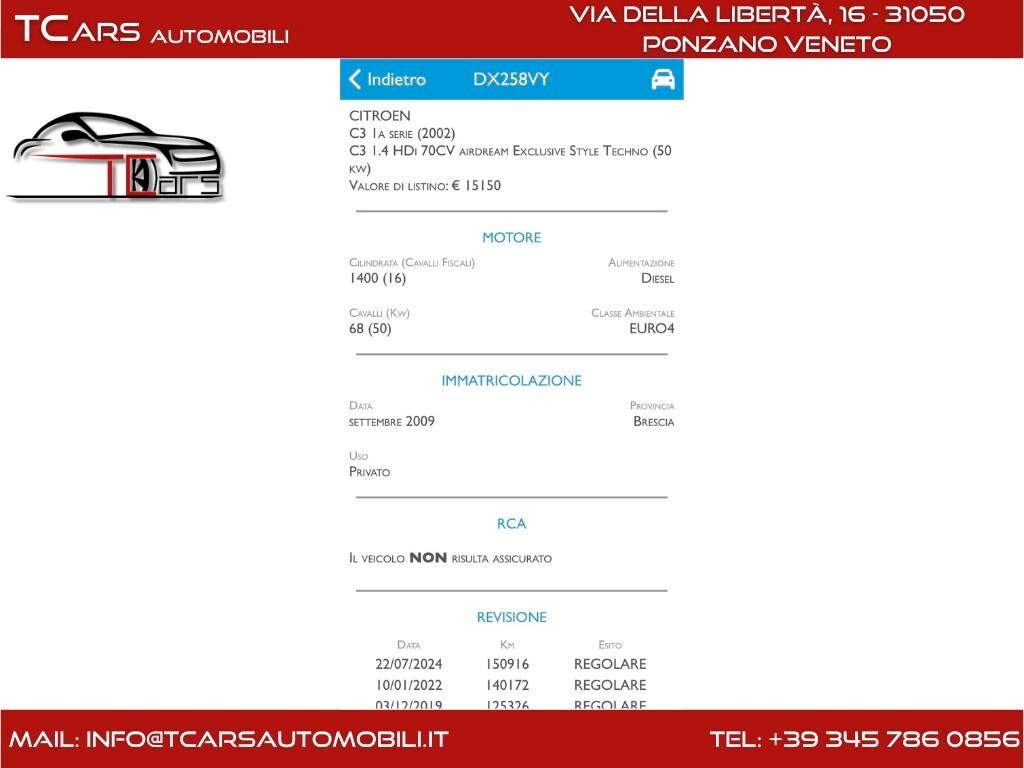 CITROEN C3 1.4 HDi BY PINKO PELLE TOTALE