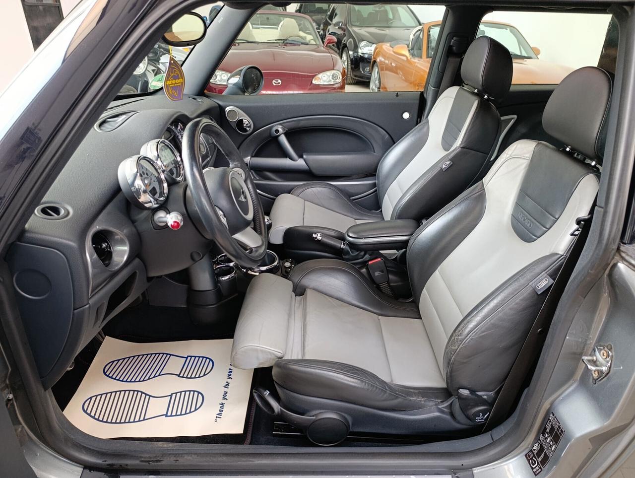 MINI COOPER S 1.6 R 53 JCW TETTO+RECARO PELLE+CERTIFICATO JCW--FULL OPTIONAL