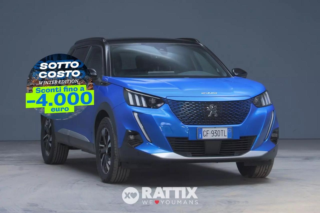 Peugeot e-2008 motore elettrico 100KW GT