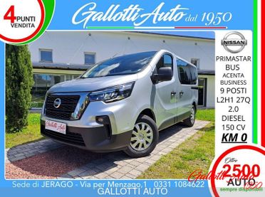 Nissan Primastar L2H1 Bus Acenta 9 POSTI+IVA-NESSUN OBBL. FIN.