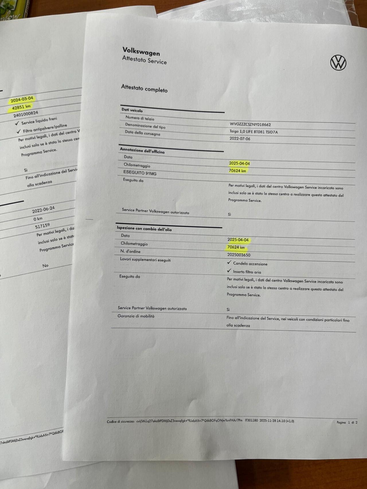 Volkswagen Taigo 1.0 TSI 110 CV DSG Life 07/2022