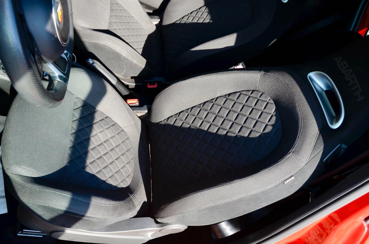 ABARTH F595 1.4 T-JET 165cv, UNICOPROPRIETARIO, SERVICE ABARTH, EURO 6D, ROSSO OFFICINA, RECORD MONZA, APPLE ANDROID, PERMUTE