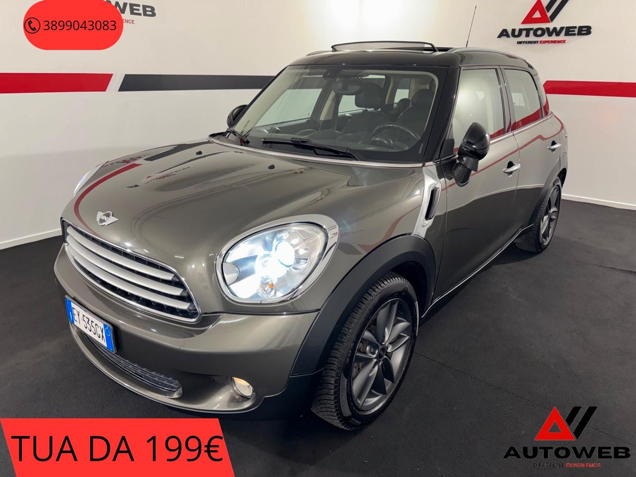 Mini 2.0 Cooper D Countryman Automatica TETTO APRIBILE - APPLE CARPLAY & ANDROID AUTO