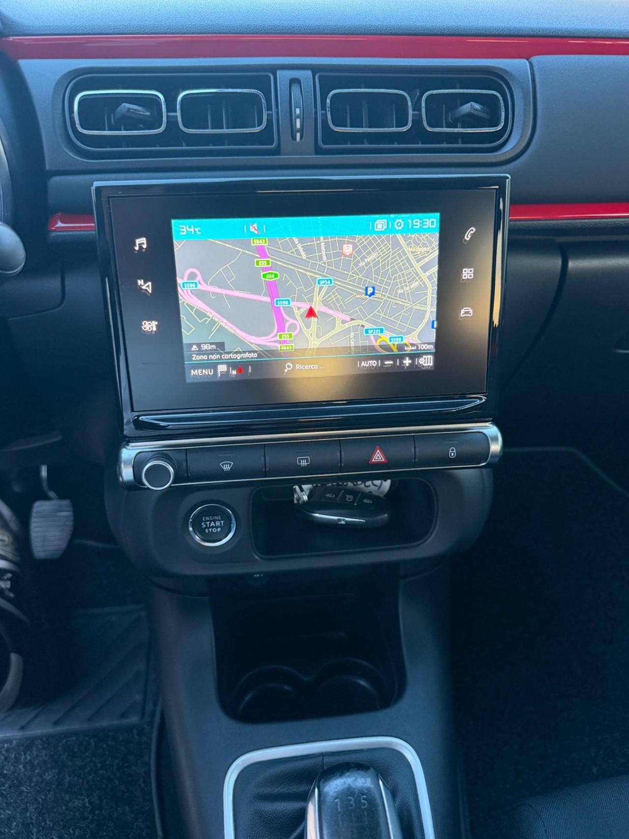 Citroen C3 1.5 diesel 102 cv 2019 navig Retrocamera