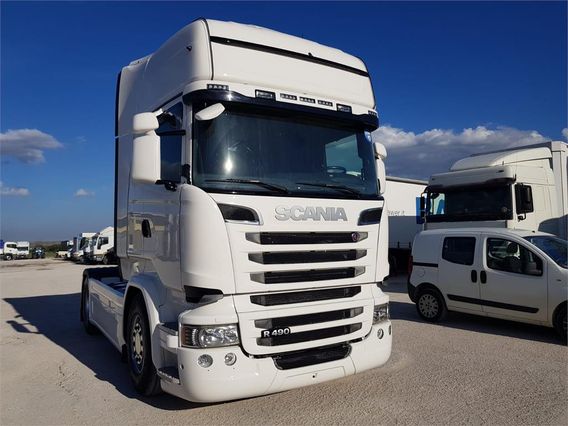 SCANIA R490 EURO 6 , Bianco