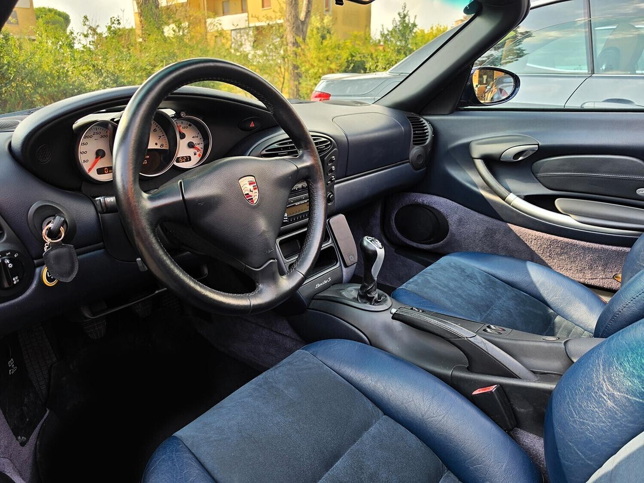 Boxster 3.2 S MANUALE _ BLU LAPIS _ 3.2S _ SERVICE BOOK _ PELLE ALCANTARA _ GARANZIA 12 MESI