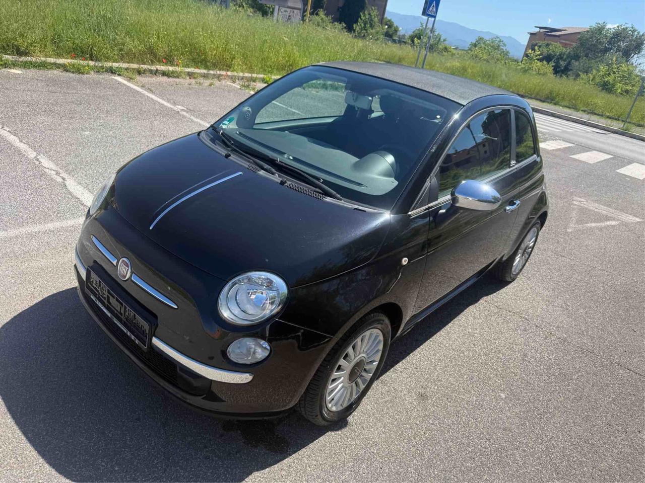 FIAT 500 cabrio 90000km originali garanzia 12 mesi permute