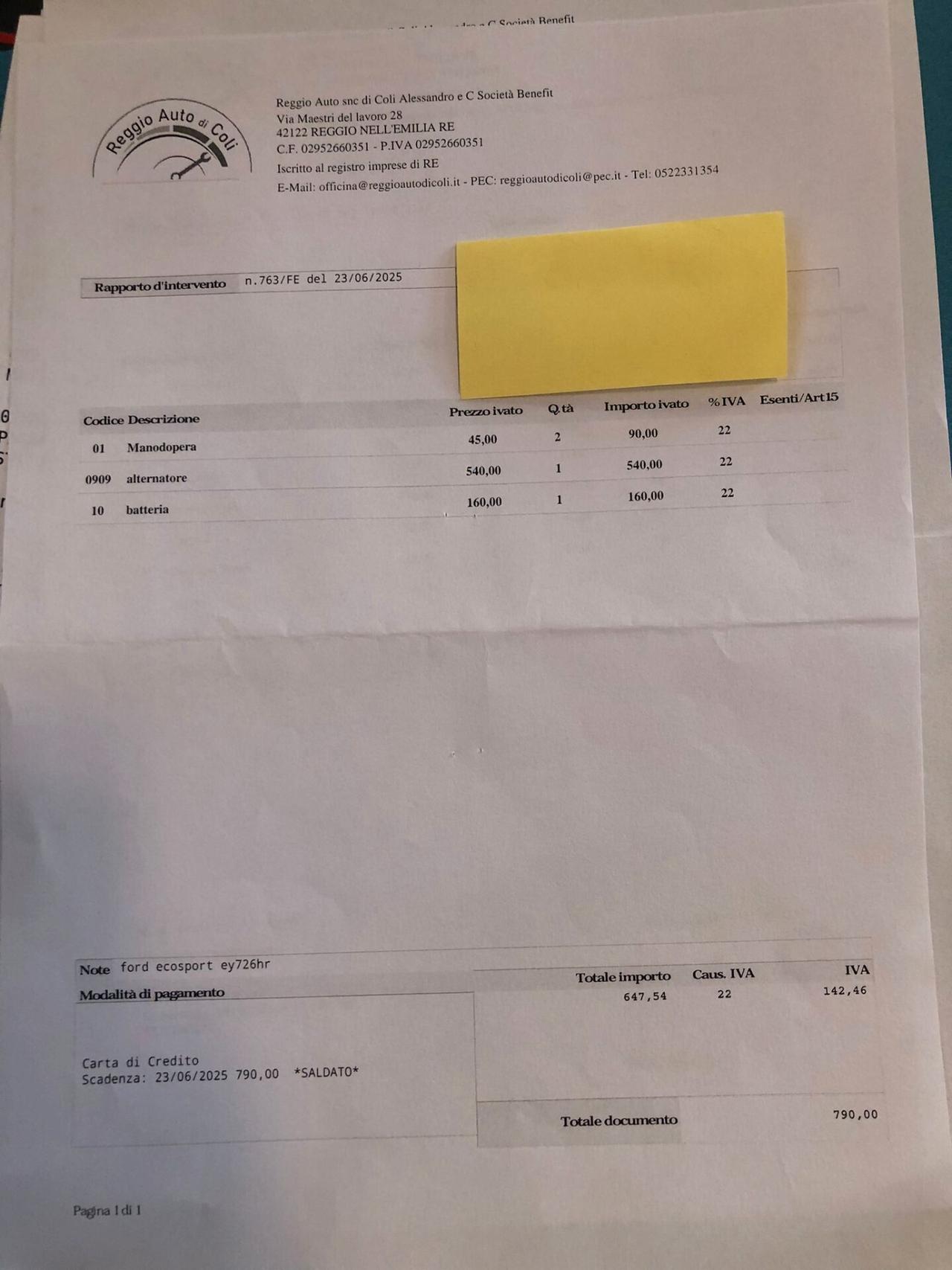 Ford EcoSport 1.0 EcoBoost 125 CV Titanium,UNICOPROP, PERFETTA!!!