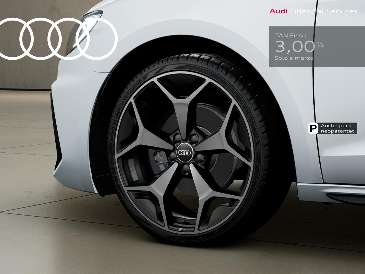 Audi A1 sportback 30 1.0 tfsi identity black 116cv s-tronic