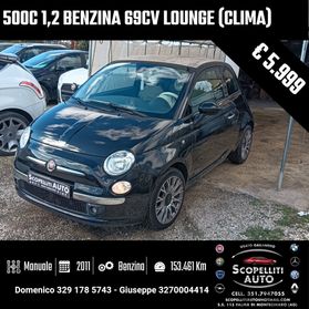 500c 1,2 8v 69cv Lounge (Full Optional)