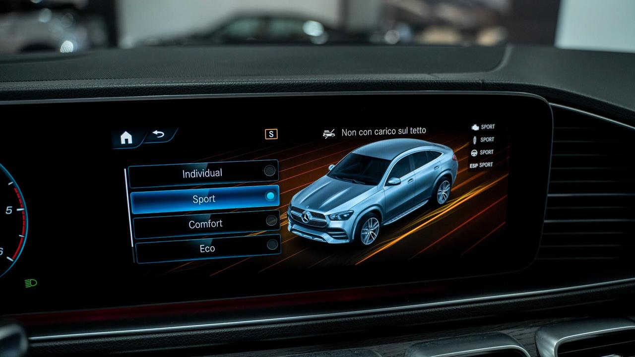 Mercedes-benz GLE 400 D COUPE 4MATIC PREMIUM PLUS AMG TETTO PACK LUCI BURMESTER MULTIBEAM HEAD UP DISPLAY FULL OPTIONAL