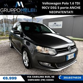 VW Polo 1.6 TDI 90CV AUTOMATICA DSG ANCHE NEOPATENTATI